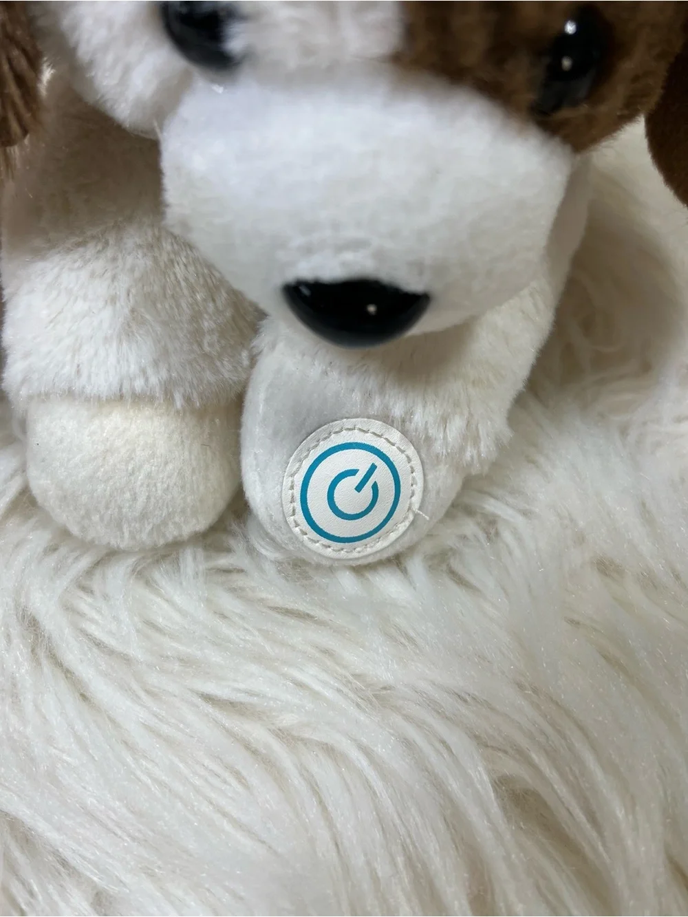 Plush Puppy Dog U-Shaped Neck Pillow Massager Battery Operated Travel Pillow